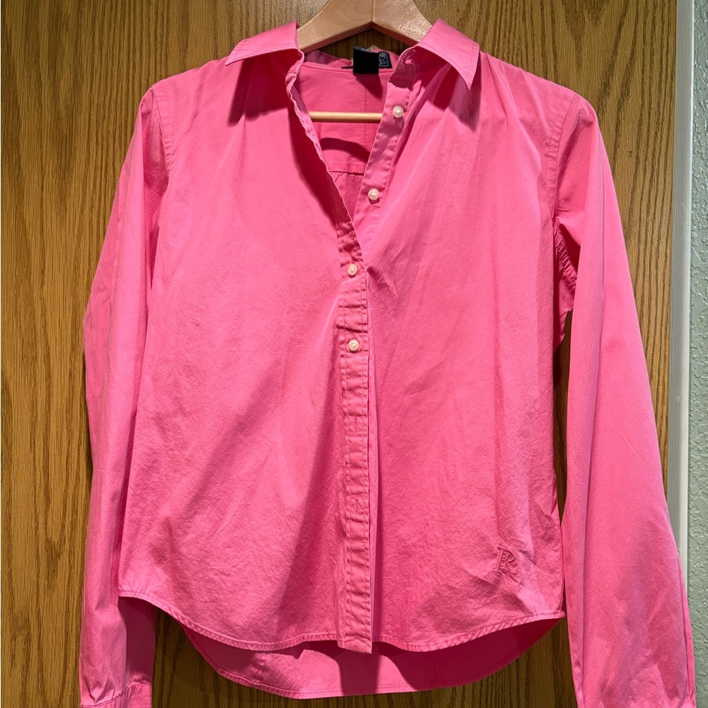 Polo Jeans Co. Ralph Lauren women’s sz M Blouse 100% Cotton